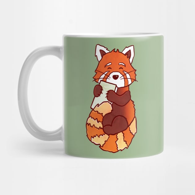 RED PANDA READS by Catarinabookdesigns